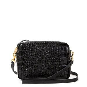 Clare V. Midi Sac - Black Croco